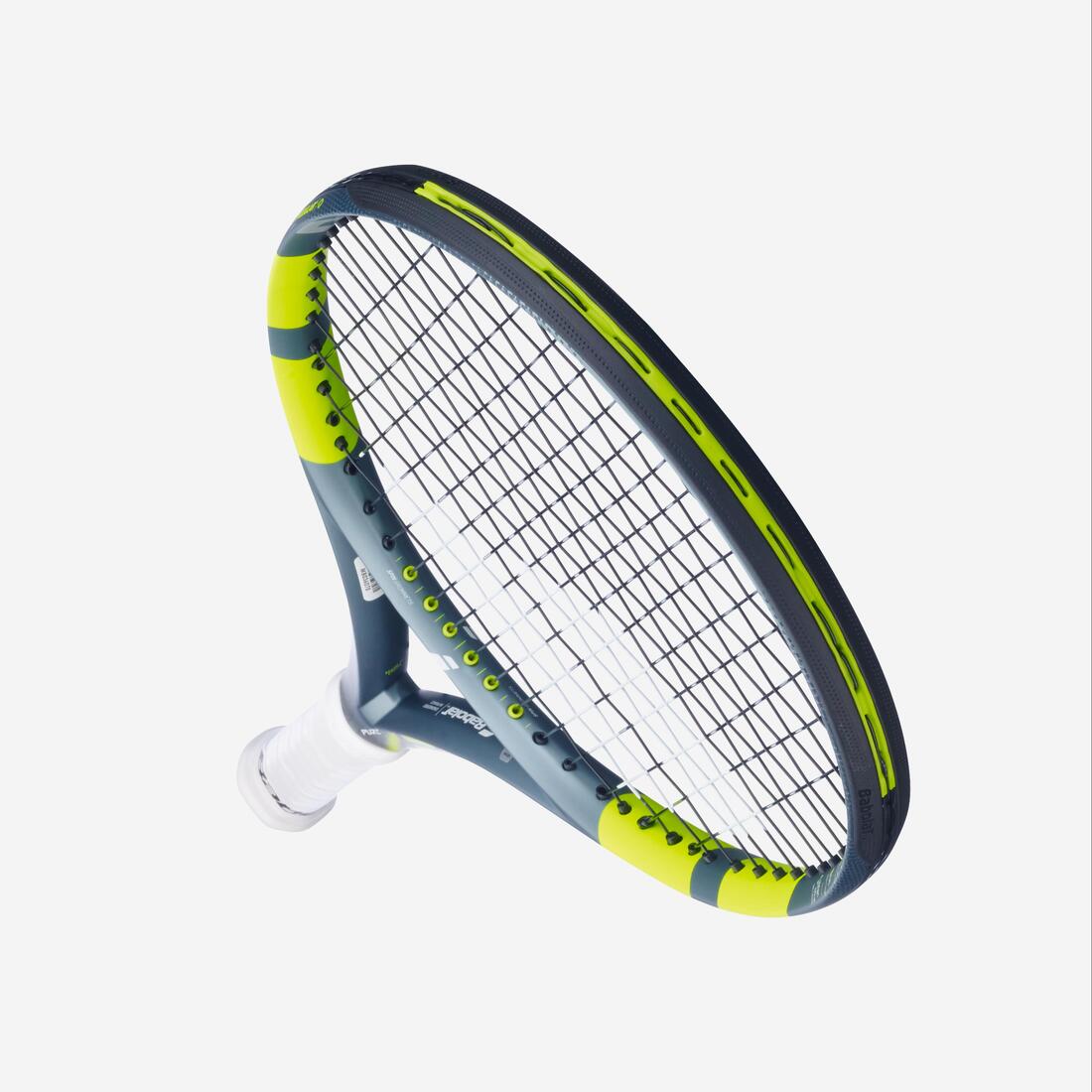 Raquette de tennis enfant 25 pouces, Babolat pure aero jr 25 gris jaune