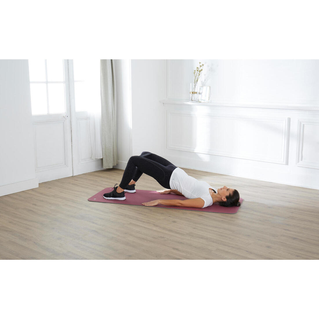 Mini bande élastique fitness résistance 7kg Textile - Noire