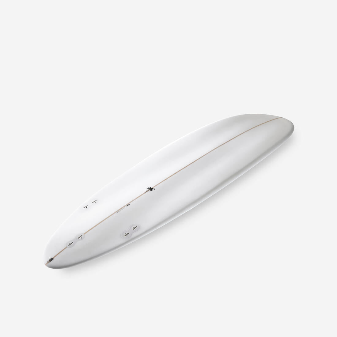 Planche de surf hybride en résine 6'4 40L avec 3 ailerons - kaki
