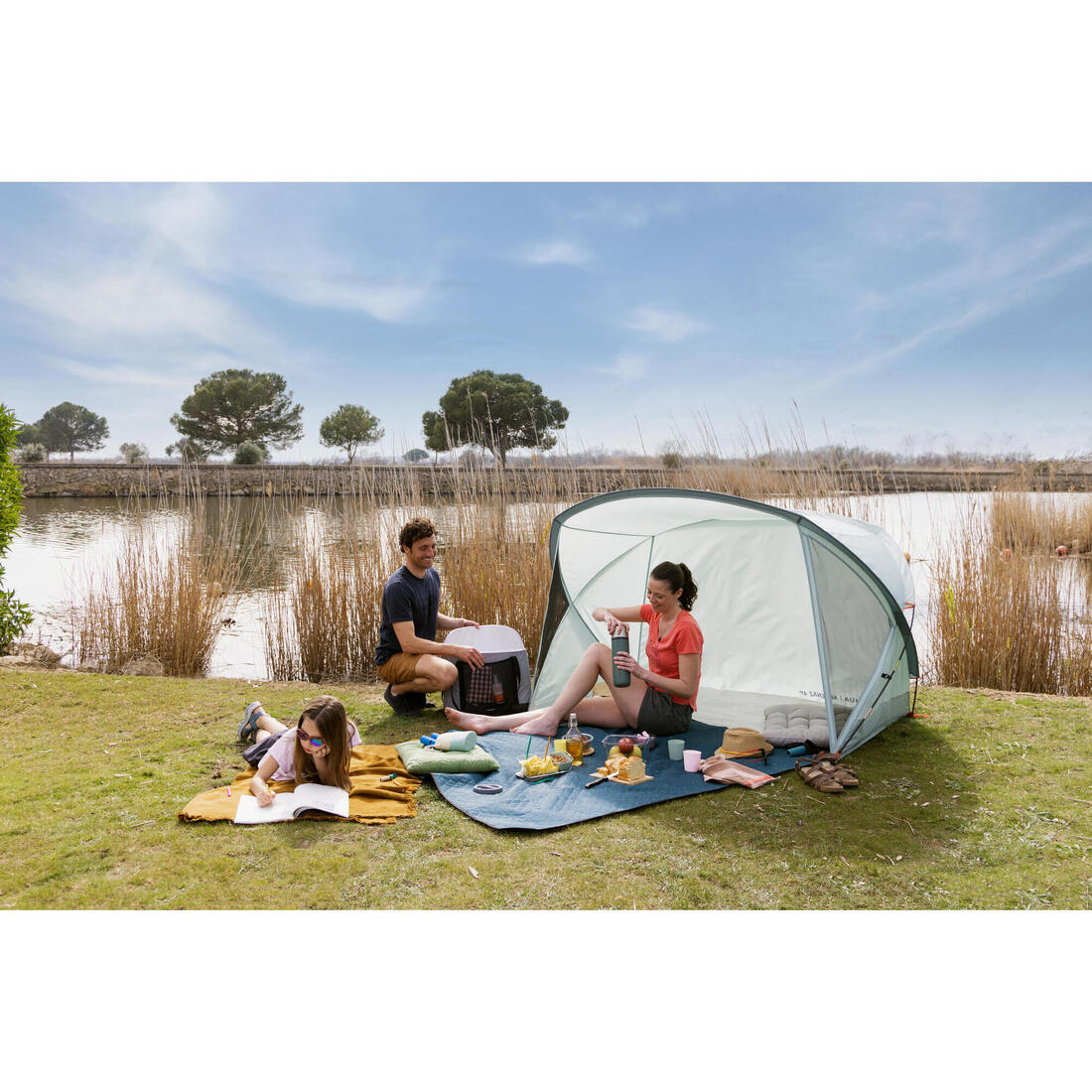 Abri à arceaux de camping - 4 places - arpenaz 4p