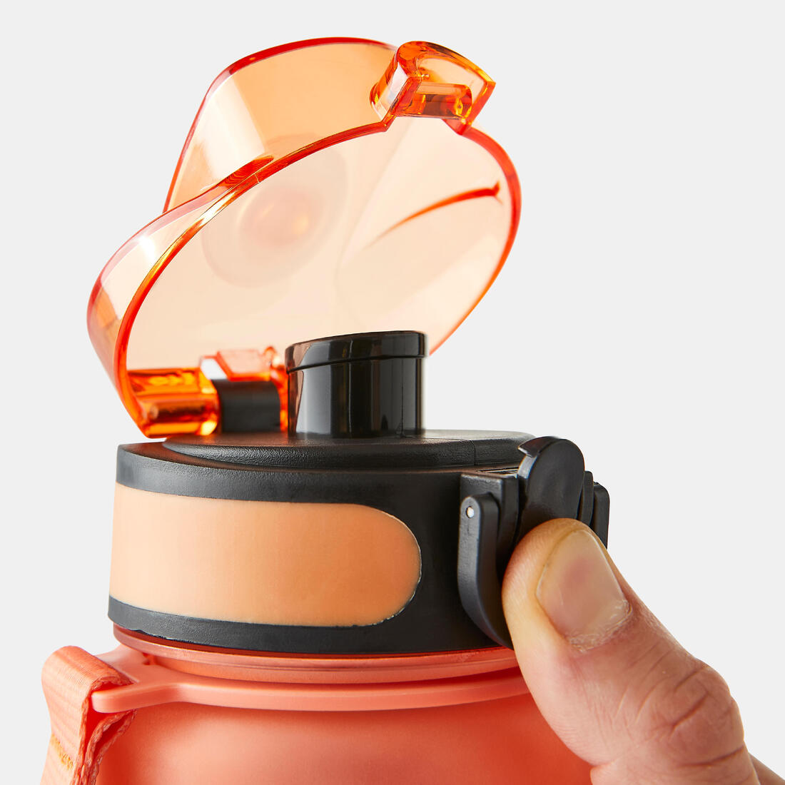 Gourde de fitness motivation 1 litre - orange vert