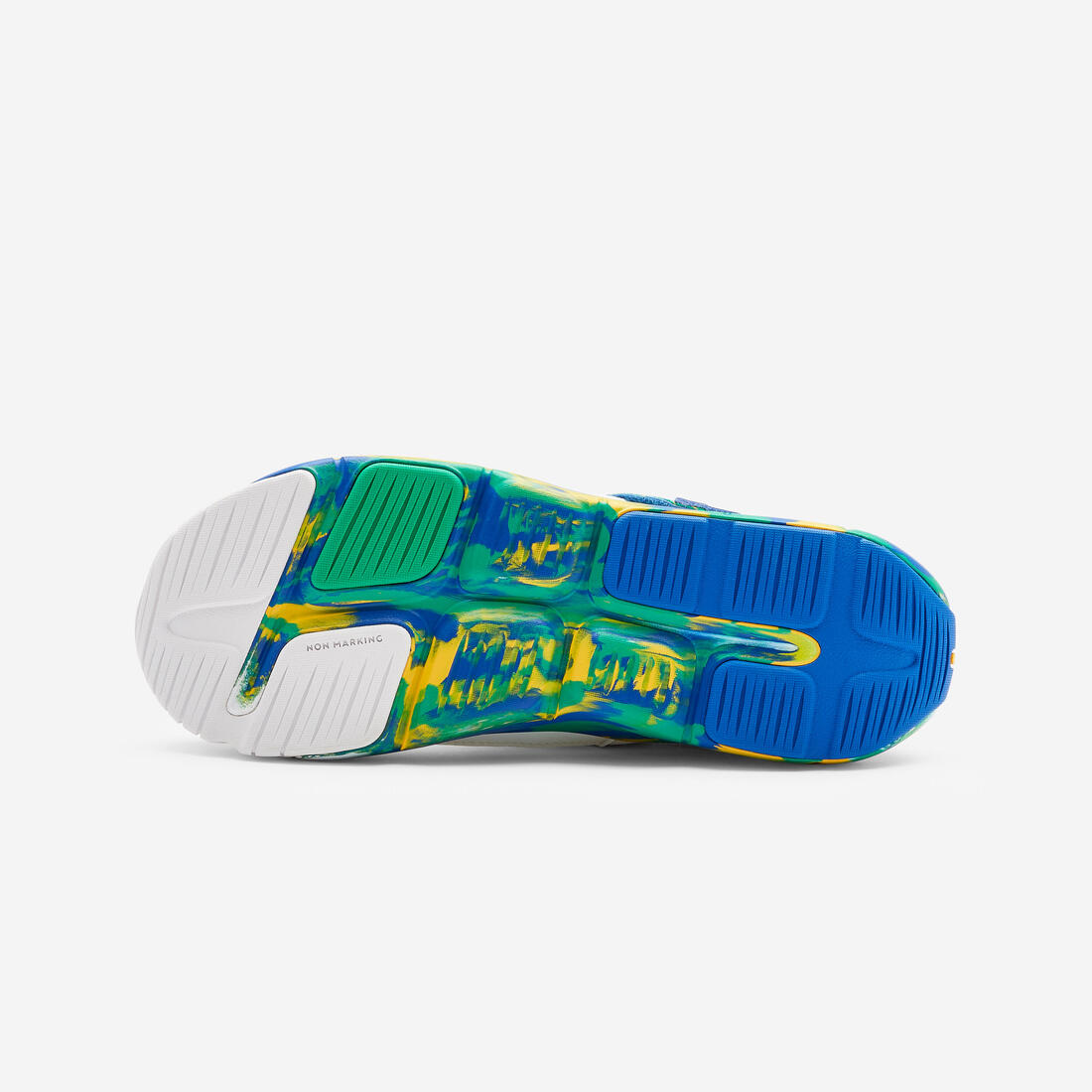 Chaussures de sport à scratch respirantes enfant, Playful Summer bleu et