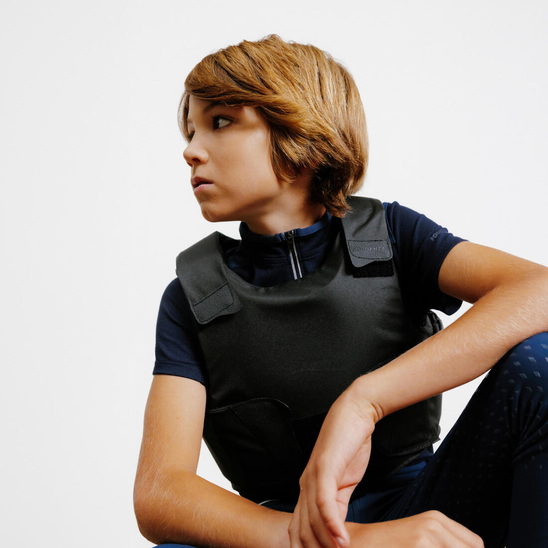Gilet de protection équitation enfant niv 2 - 100 noir