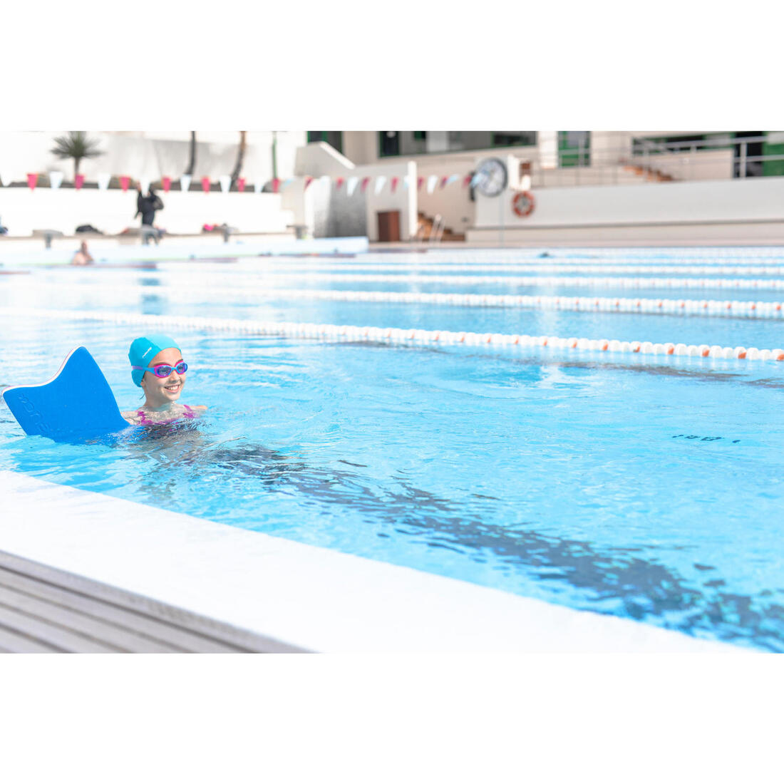 Lunettes de natation Junior - Xbase rose bleu teintées
