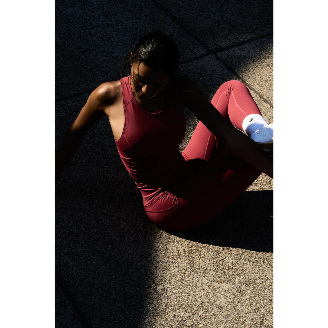Legging de sport taille haute gainant femme foncé