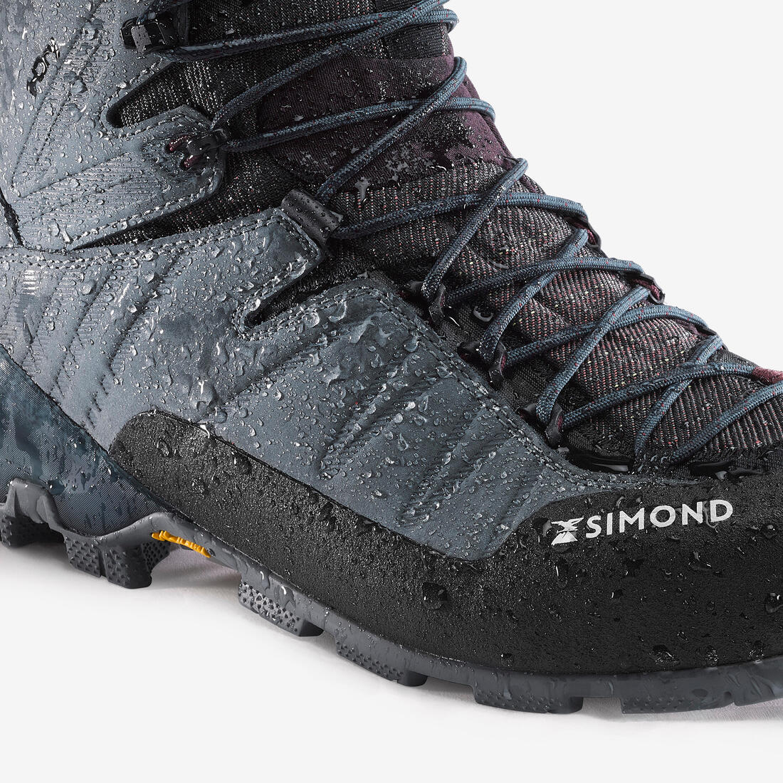 Chaussures cuir imperméables de trek - mt900 haute - femme