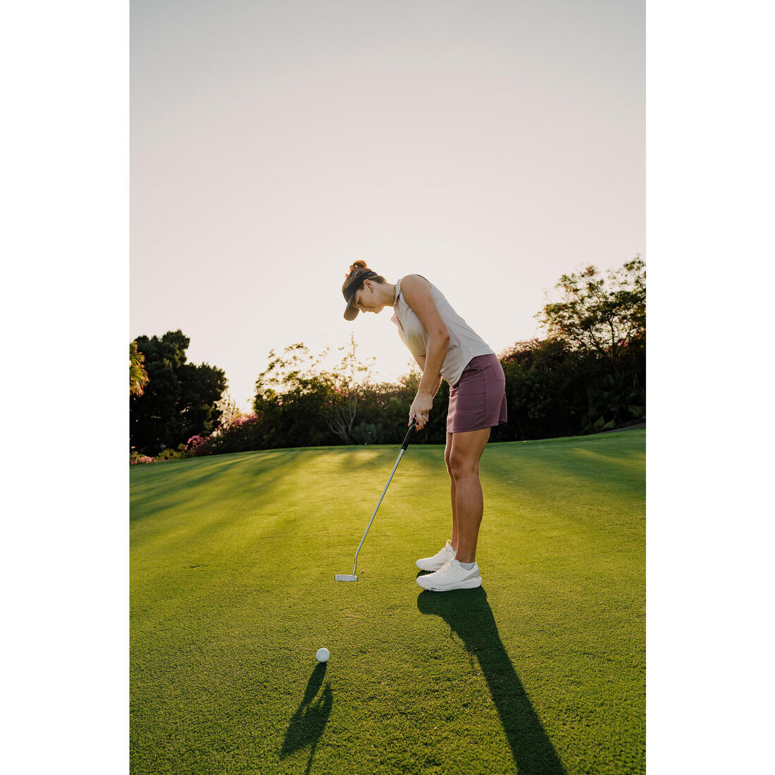 Visière de golf marque-balle, bleu marine