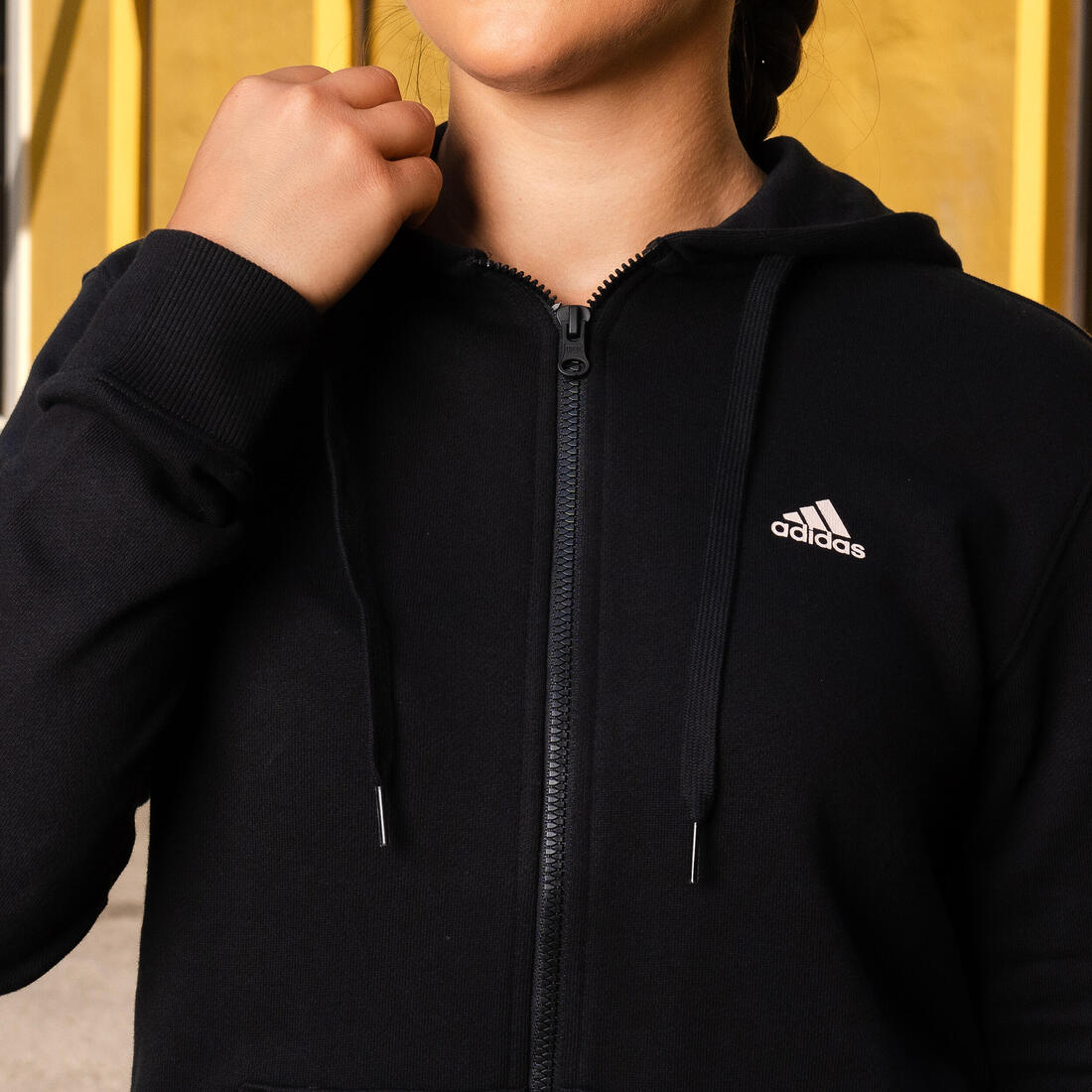 Sweat zippé imprimé Adidas femme
