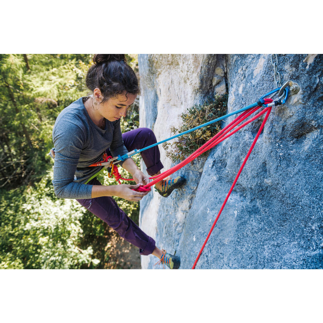 Longe d'escalade simple 75 cm