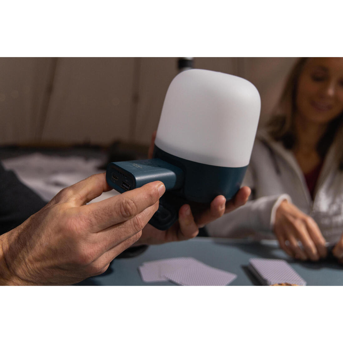Lampe de camping avec batterie externe - bl 400 rechargeable usb c - 400 lumens