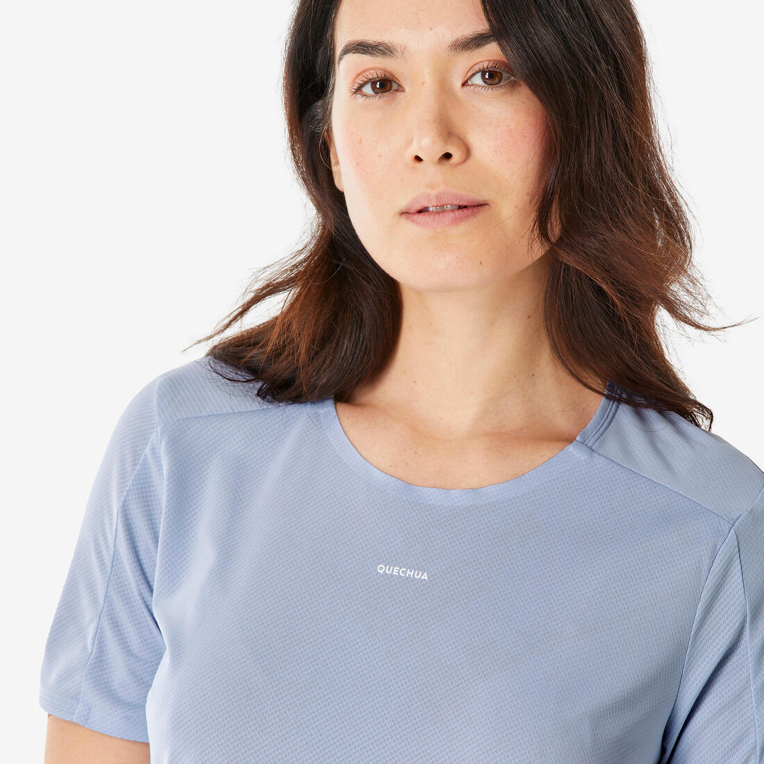 T-shirt de randonnée manches courtes femme, MH500