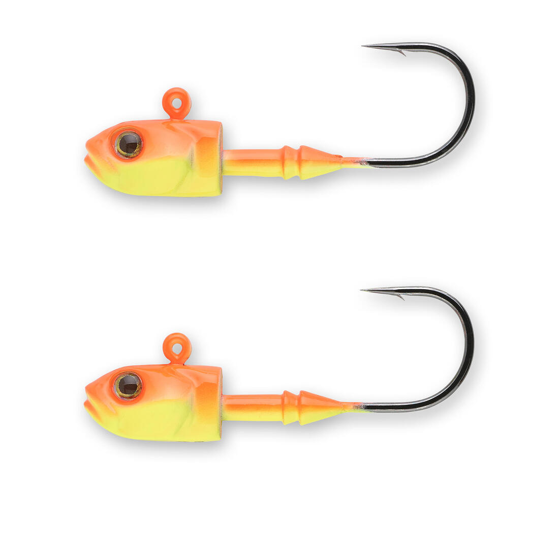 Têtes plombées pêches aux leurres souples en linéaire ou en verticale JH V Fluo