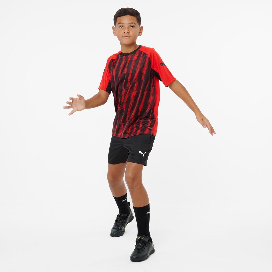 Maillot de football Puma IndividualLIGA 26 Enfant Noir/Rouge