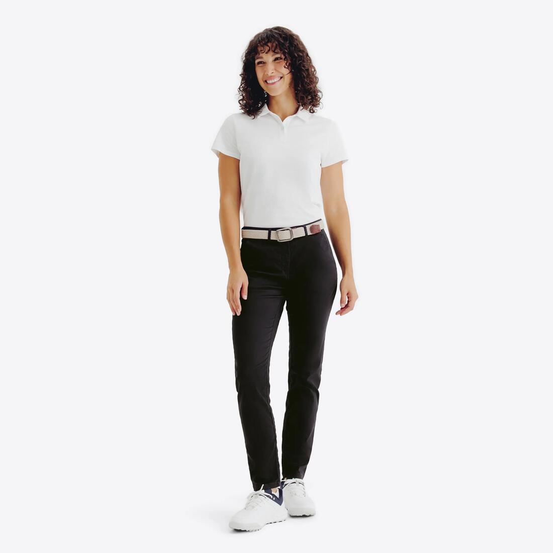 Pantalon chino de golf coton femme, MW500
