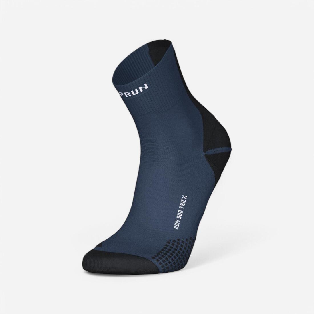 Chaussettes de running KIPRUN run900 épaisses mid noires