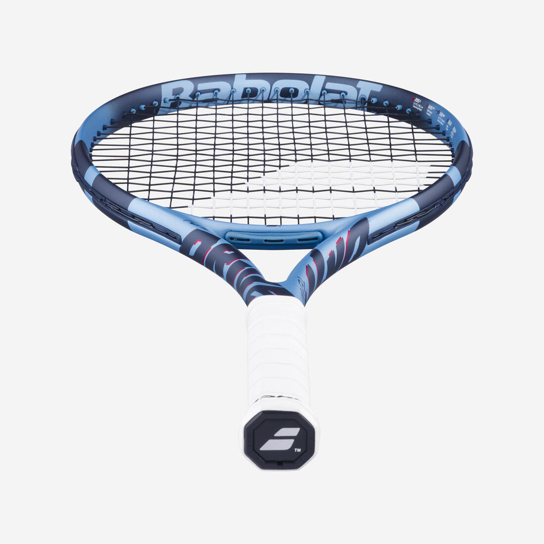 raquette de tennis adulte - babolat pure drive team bleu clair 285g