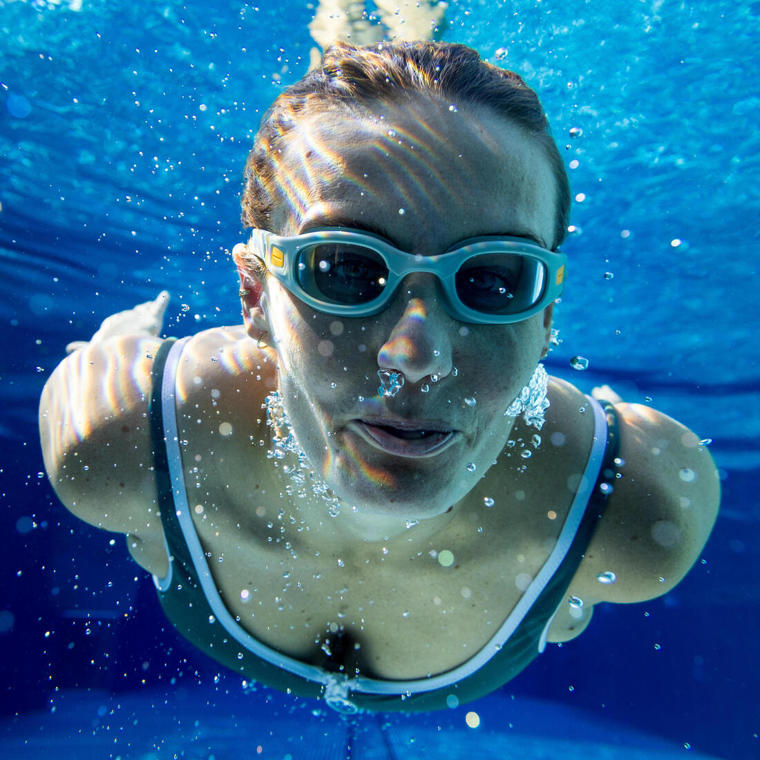 Lunettes de natation soft - verres clairs - petite taille