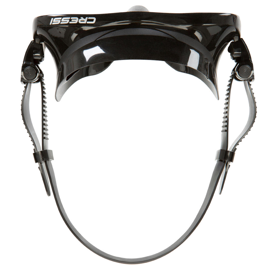Masque plongée sans cerclage avec surmoulage, Frameless F1 noir