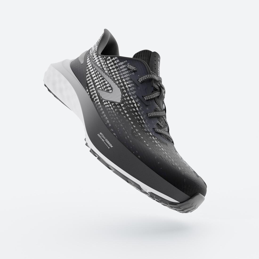 Chaussures de running Enfant - KIPRUN K500 FAST noires et jaunes
