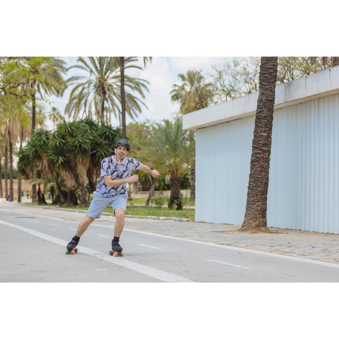 Patin à roulettes adulte Quad 100 Noir