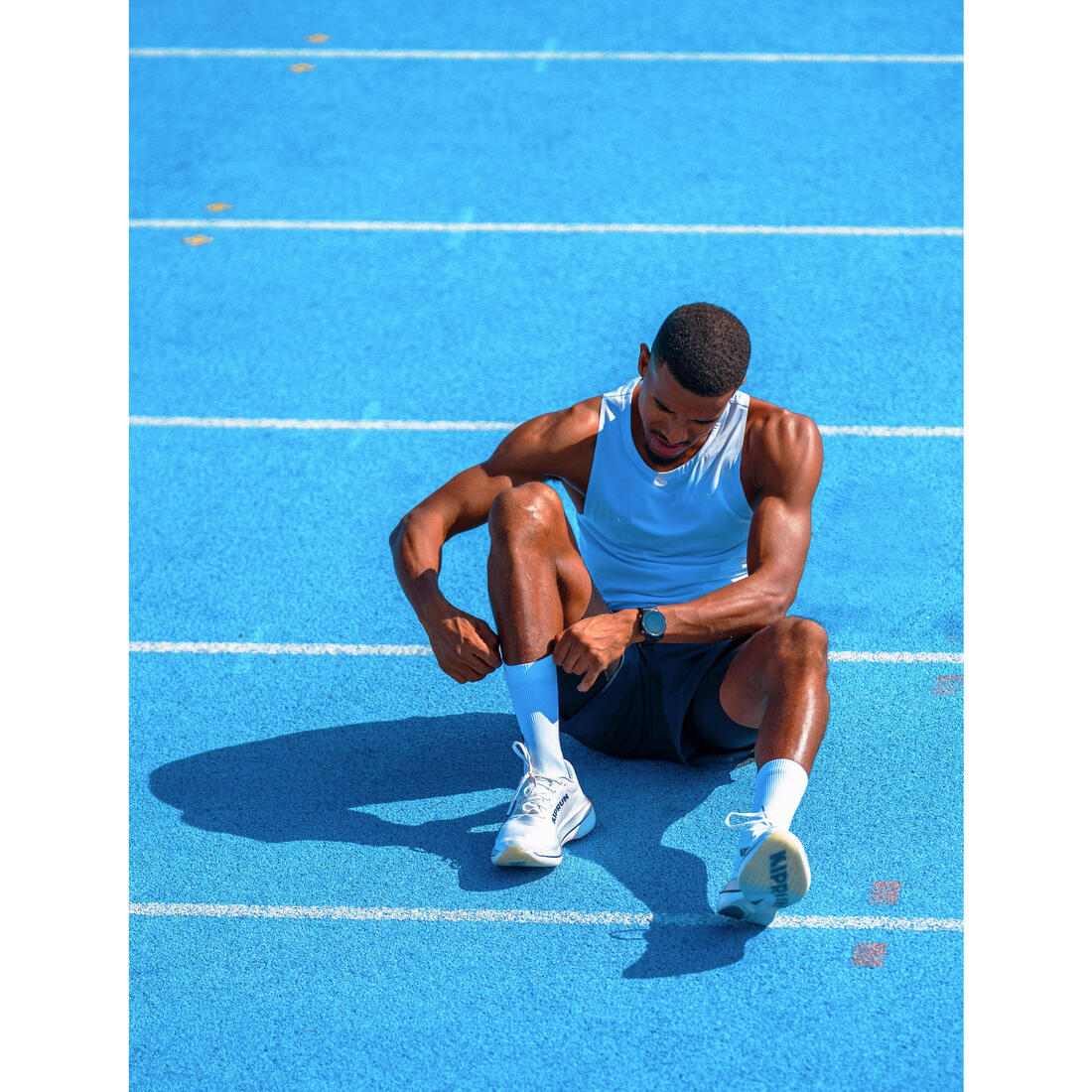 Short 2 en 1 de running Homme, Kiprun Run 500 Confort