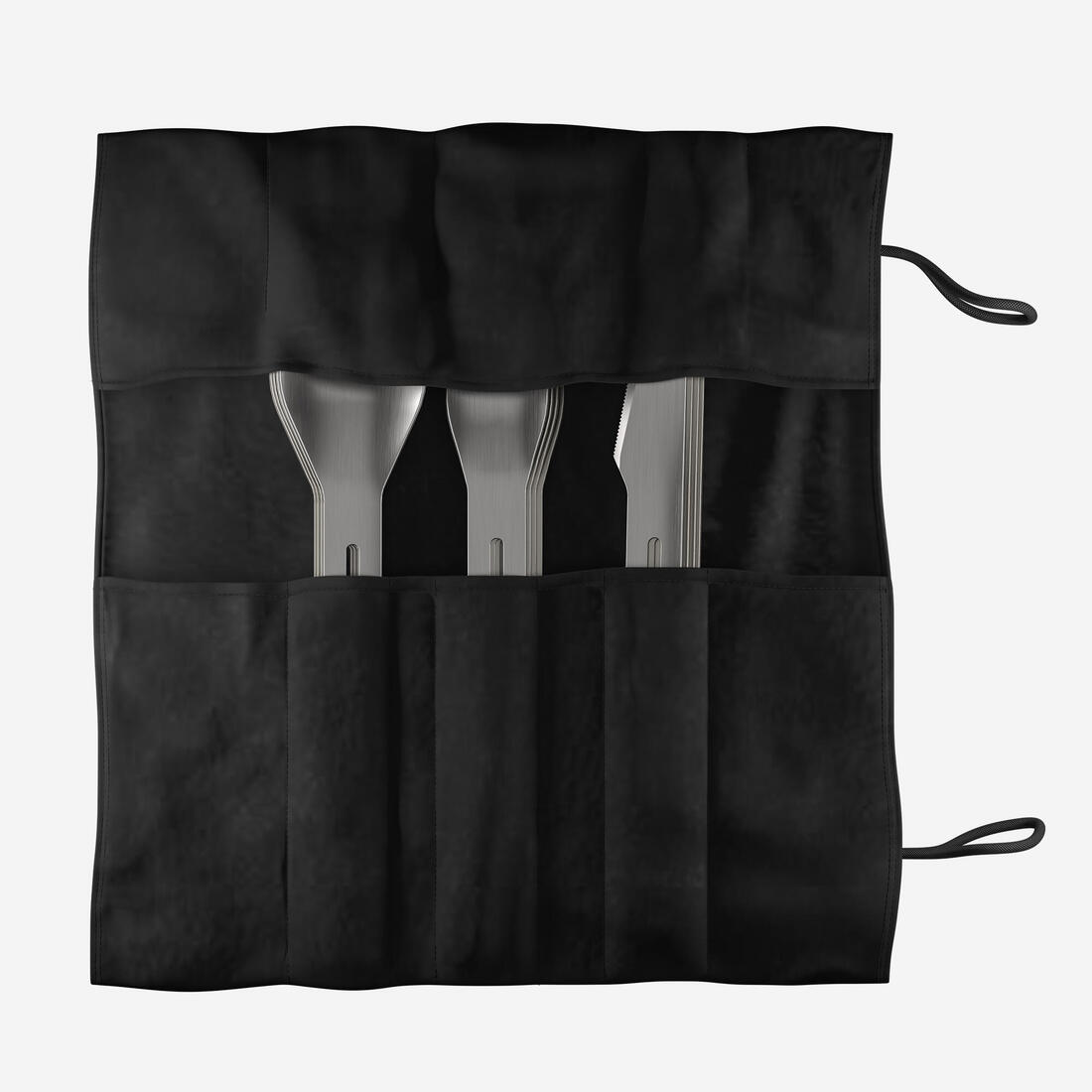 Popote 900 de camping XL en inox + anti-adhésif - 4 personnes - 33 éléments