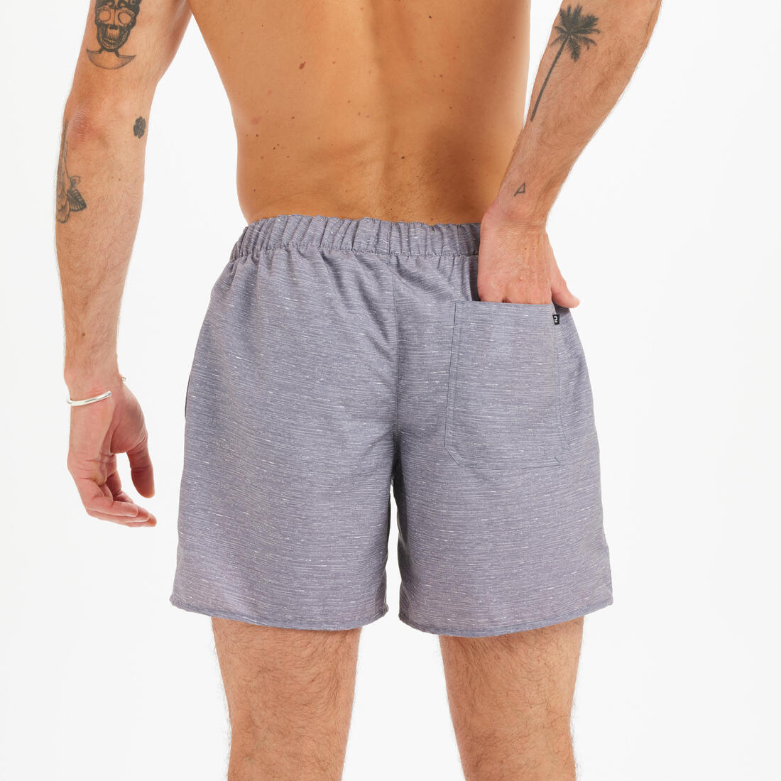 Short de bain 15" homme - 100 palmito