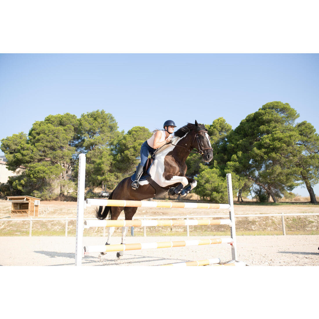 Pantalon équitation léger fullgrip Femme - 580 terracotta