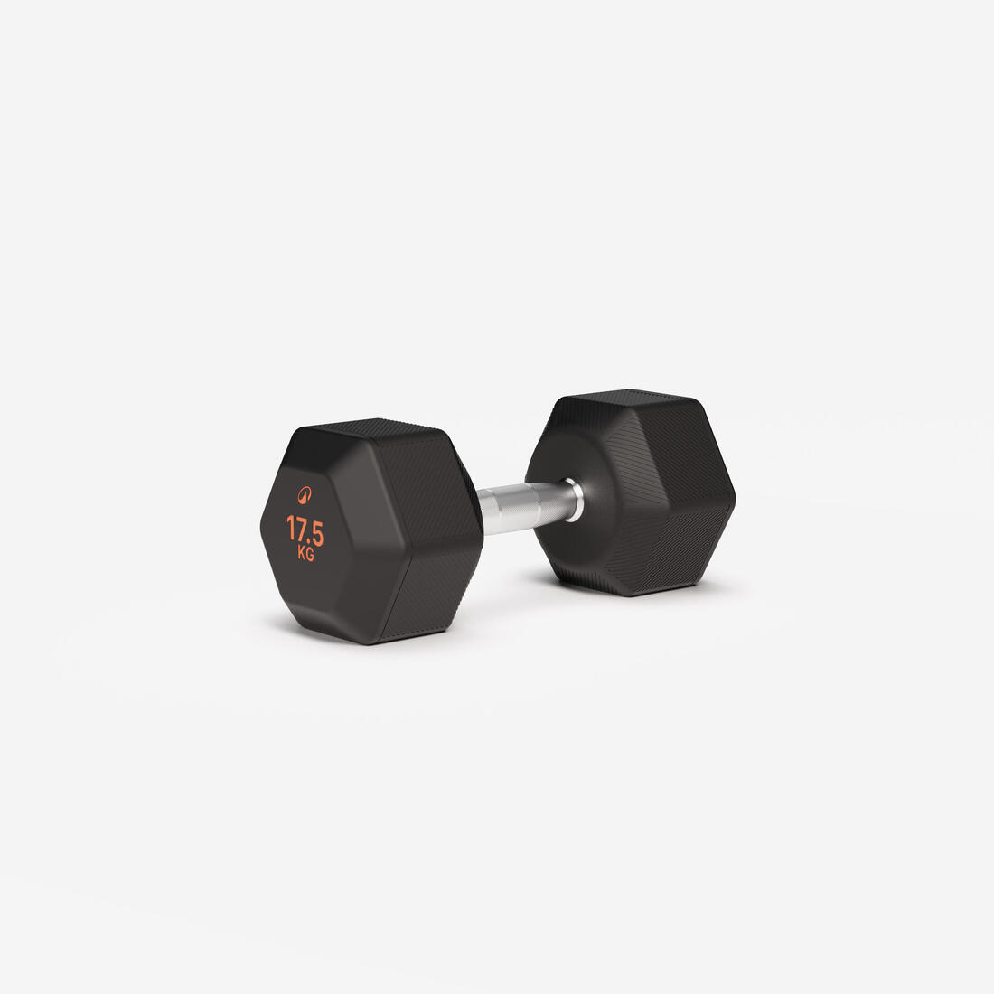 Haltère de crosstraining et musculation Dumbbell hexagonale 17,5 kg, noir