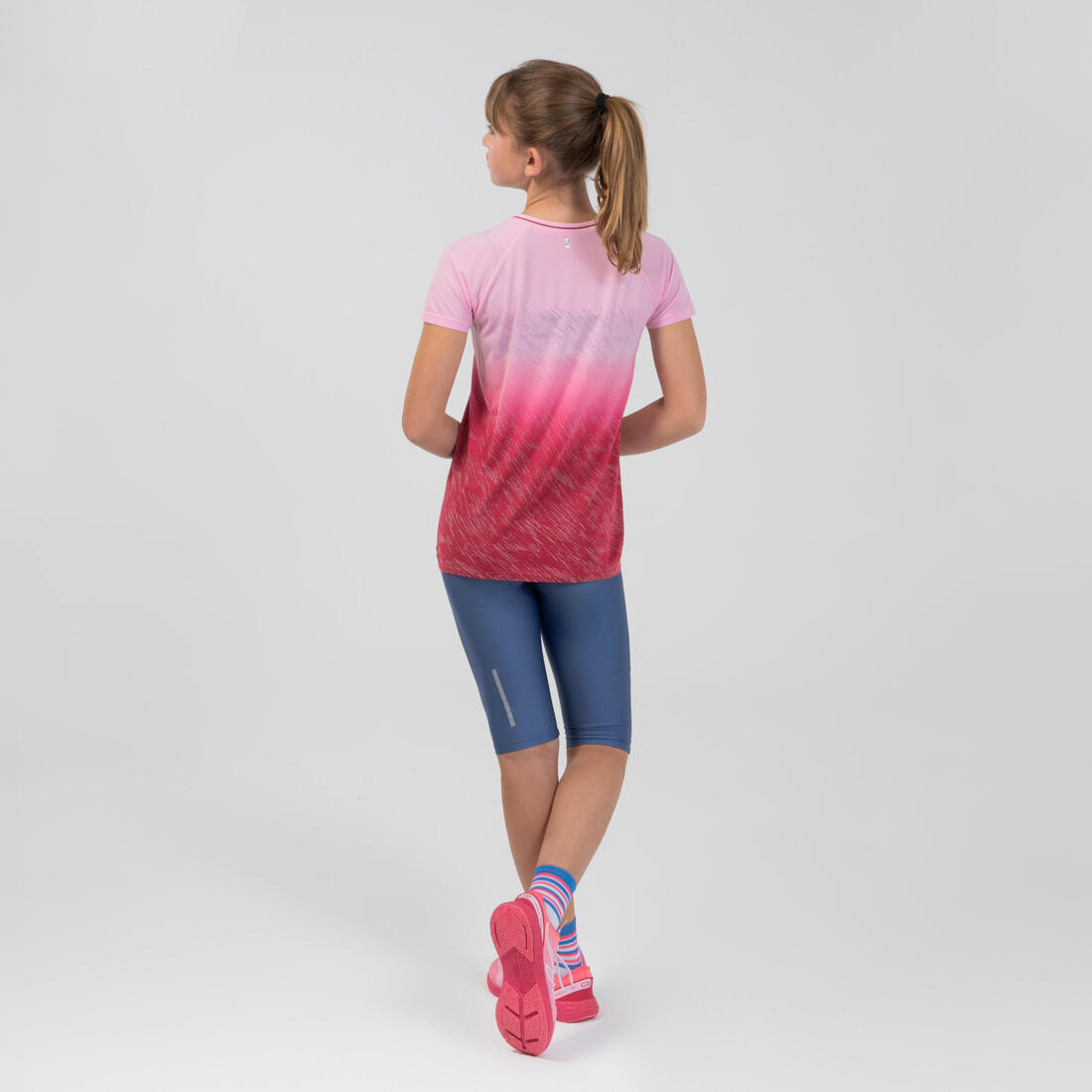 Corsaire running Enfant -Kiprun DRY denim