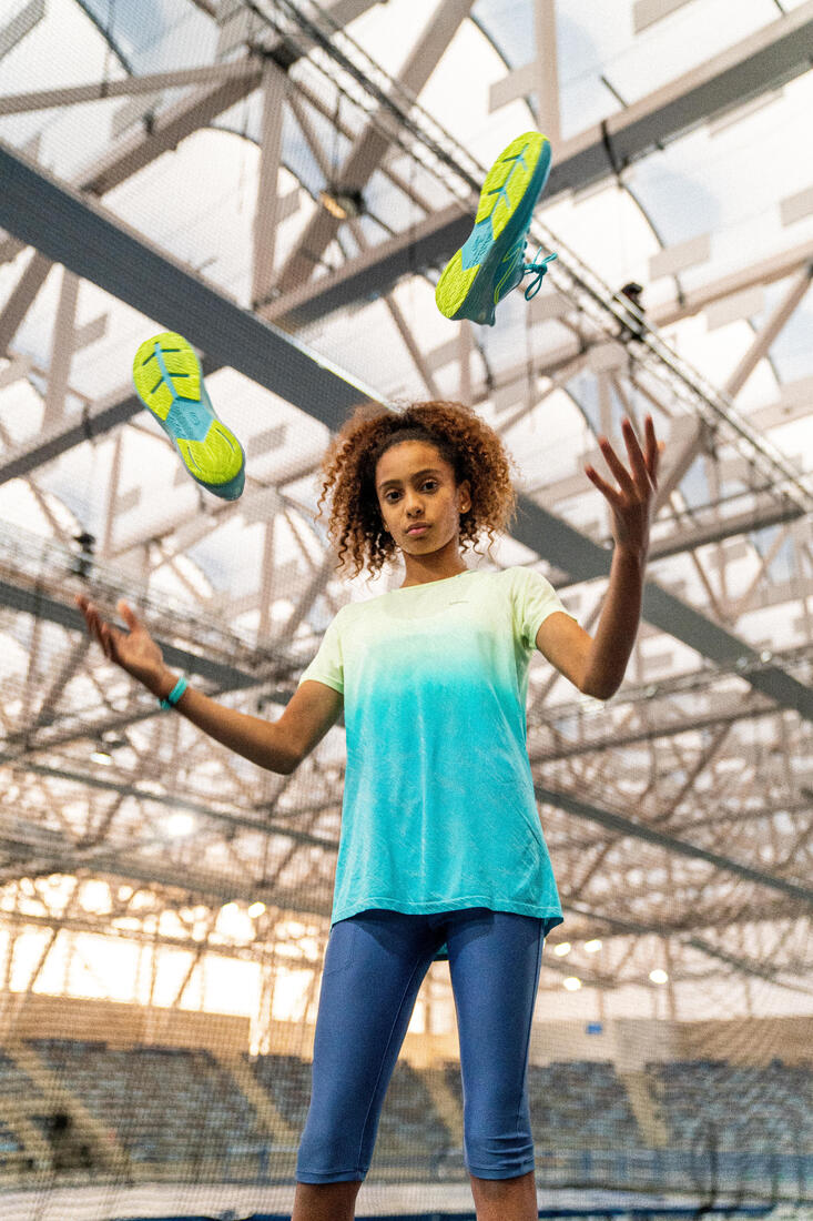 Corsaire running Enfant -Kiprun DRY denim