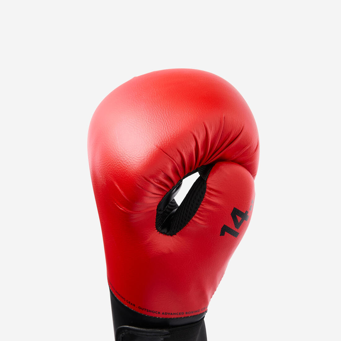 Gants de boxe training pour débutant adulte, rouge et noir
