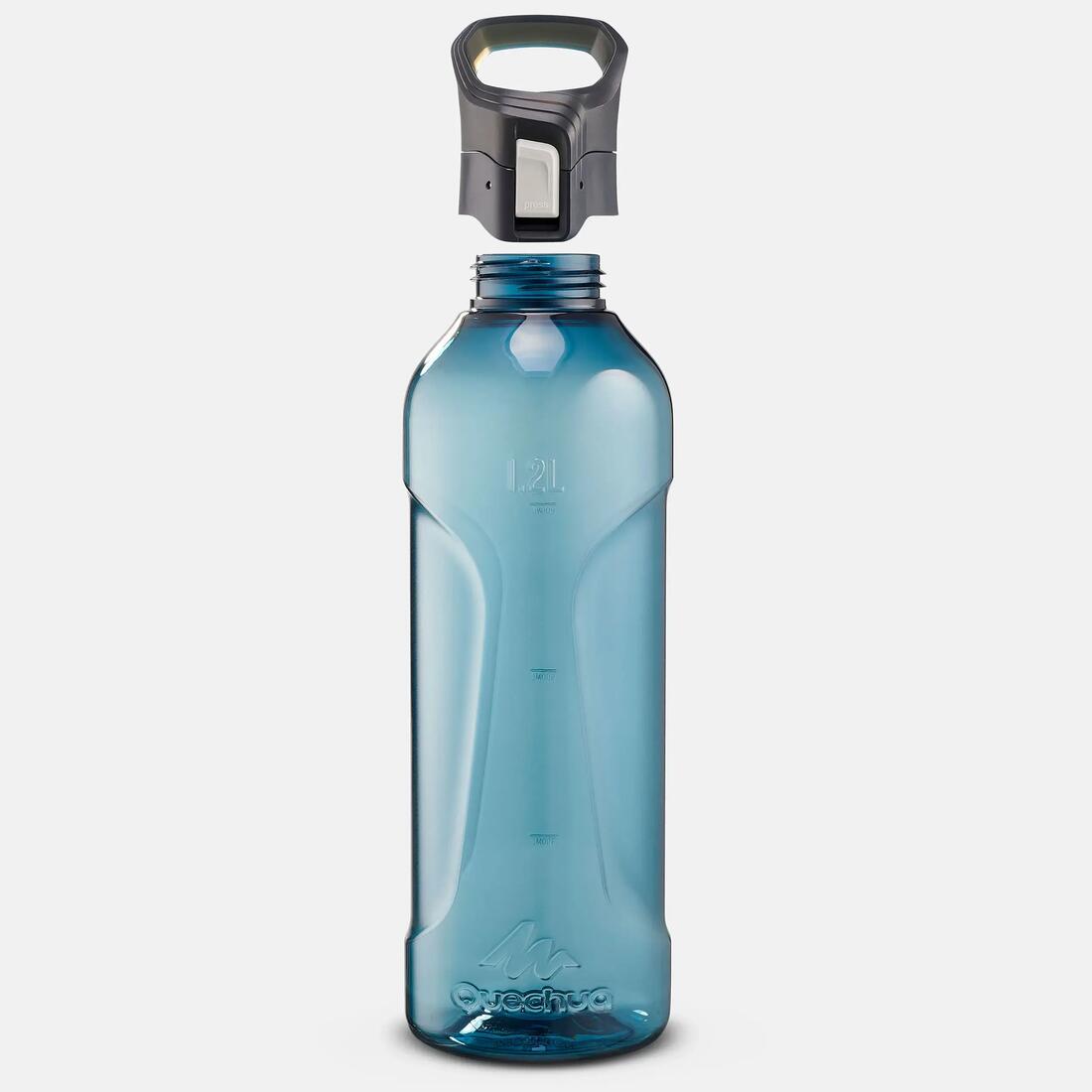 Gourde rando MH500 bouchon ouverture rapide 1,2 litre plastique (Ecozen®) bleu