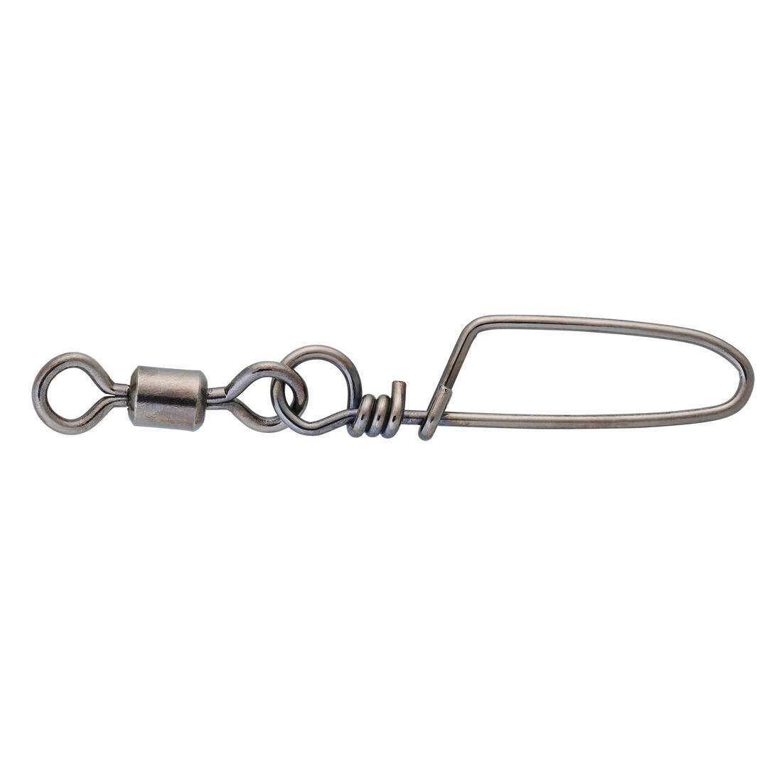 Émerillon agrafe pêche rolling snap BLACK NICKEL SW x5