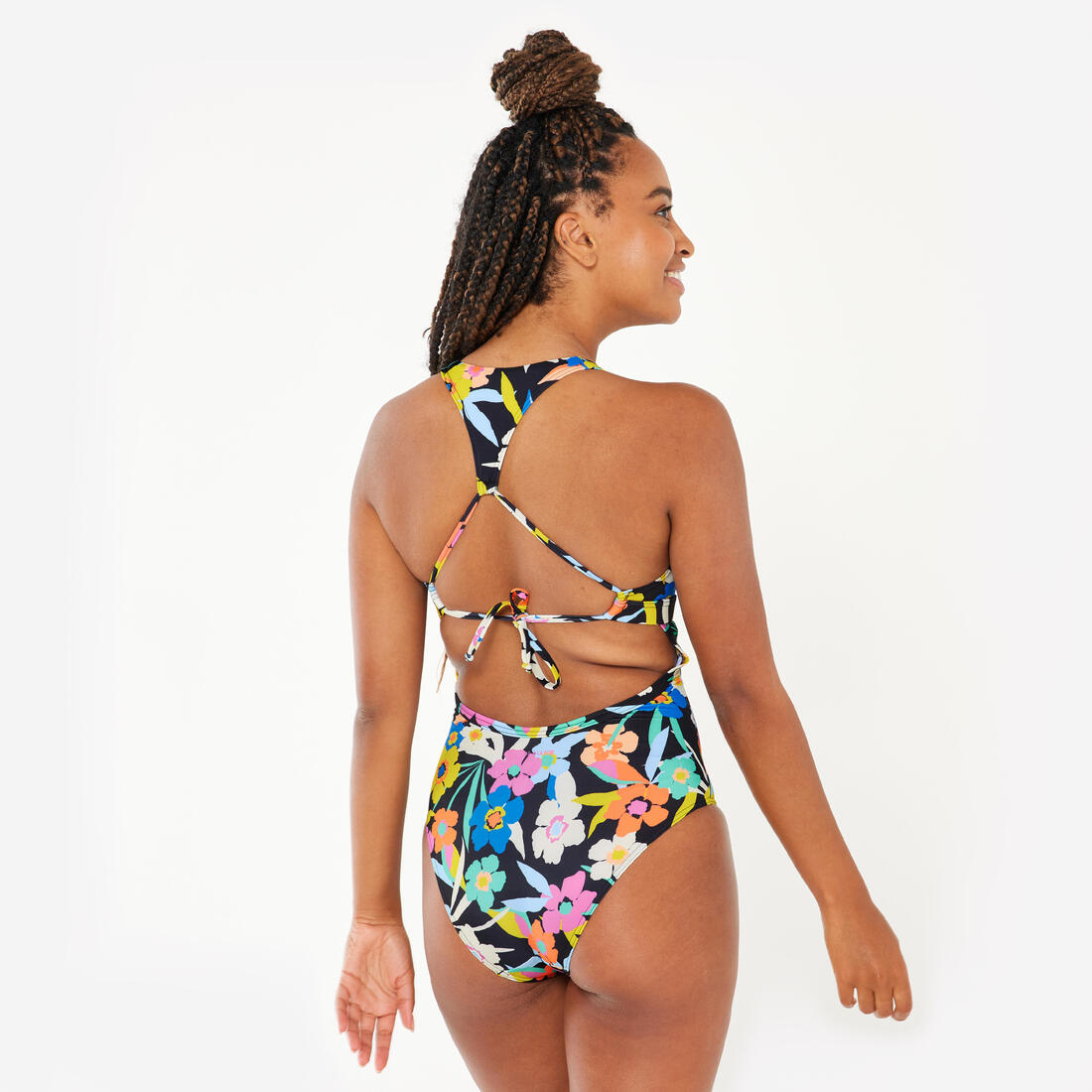 Maillot de bain de surf 1 pièce agatha punky pink avec double réglage dos