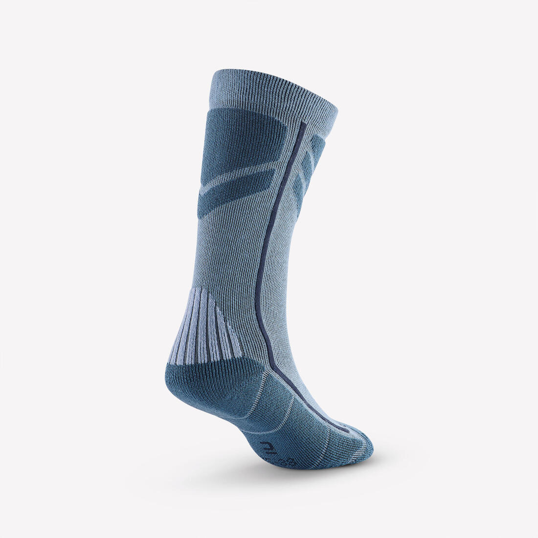 Chaussettes chaudes de randonnée enfant (lot 2 paires) SH500 bleu et