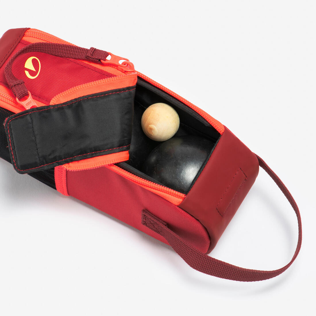 SACOCHE SEMI-RIGIDE POUR 3 BOULES DE PÉTANQUE NOIRE