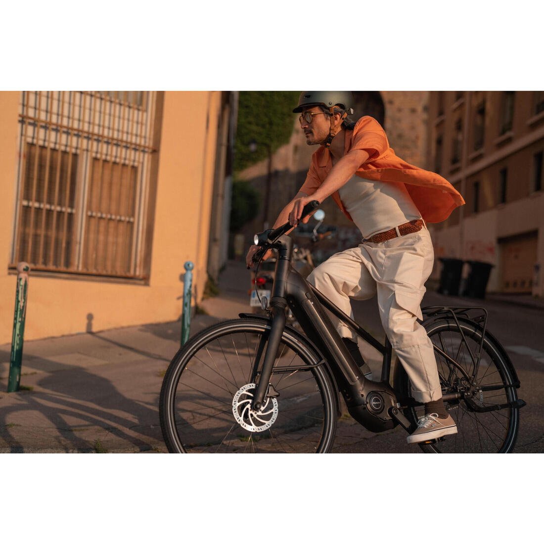 Velo ville electrique a moteur automatique owuru cadre bas ld 920 e