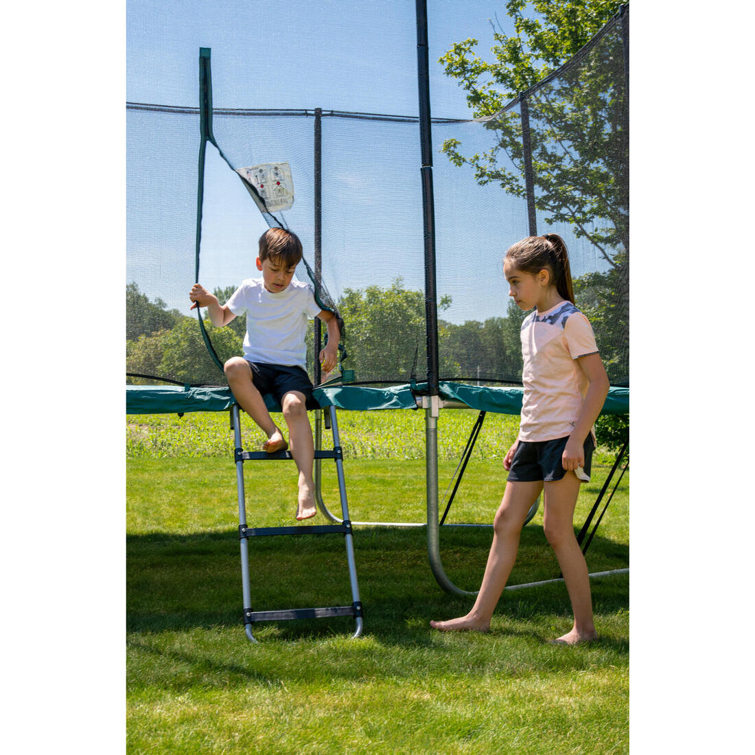 TRAMPOLINE RECTANGULAIRE 520 AVEC FILET DE PROTECTION