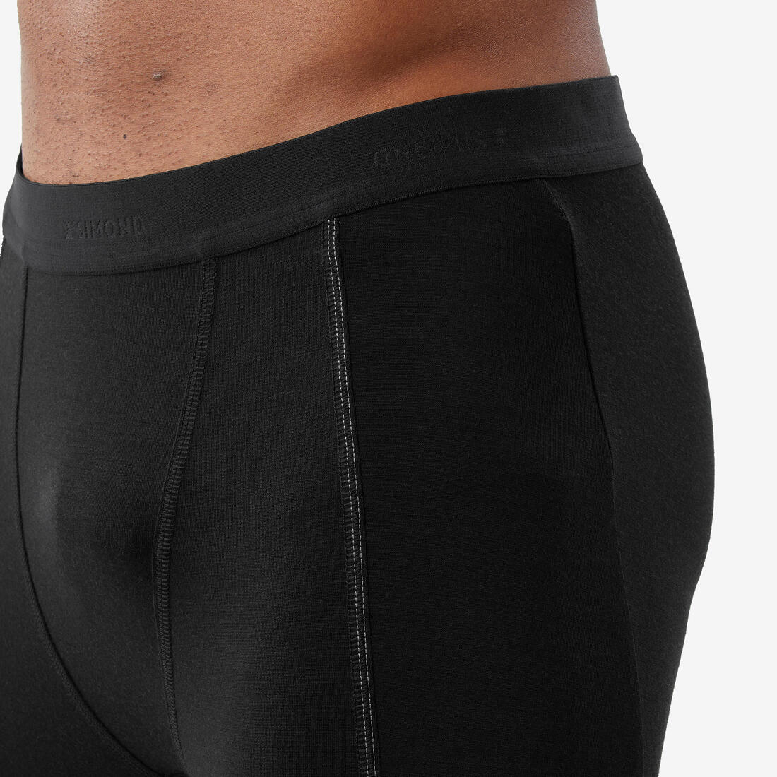 Collant / legging sous-vêtement en laine mérinos de trek montagne homme - mt500