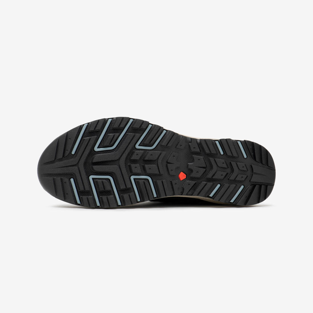 Chaussures de randonnée imperméables femme, NH500 Cuir WP gris