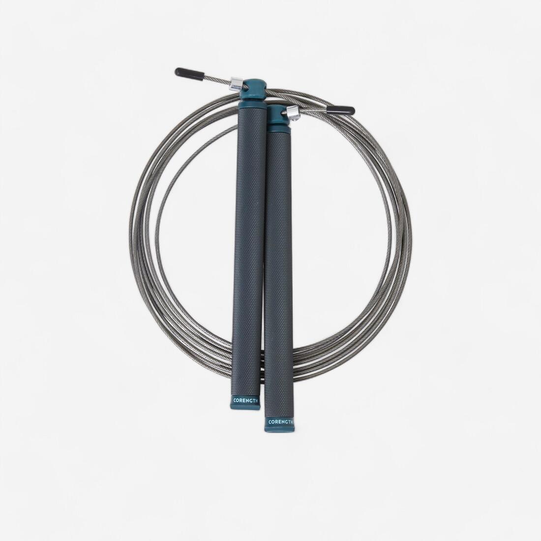 Corde à sauter cross training vitesse - speed rope pro noire