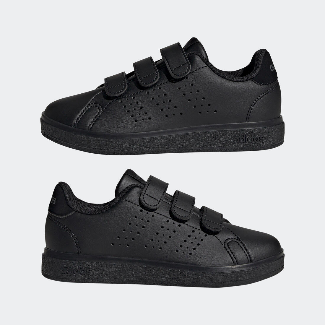 Chaussure adidas ADVANTAGE scratch enfant - noir