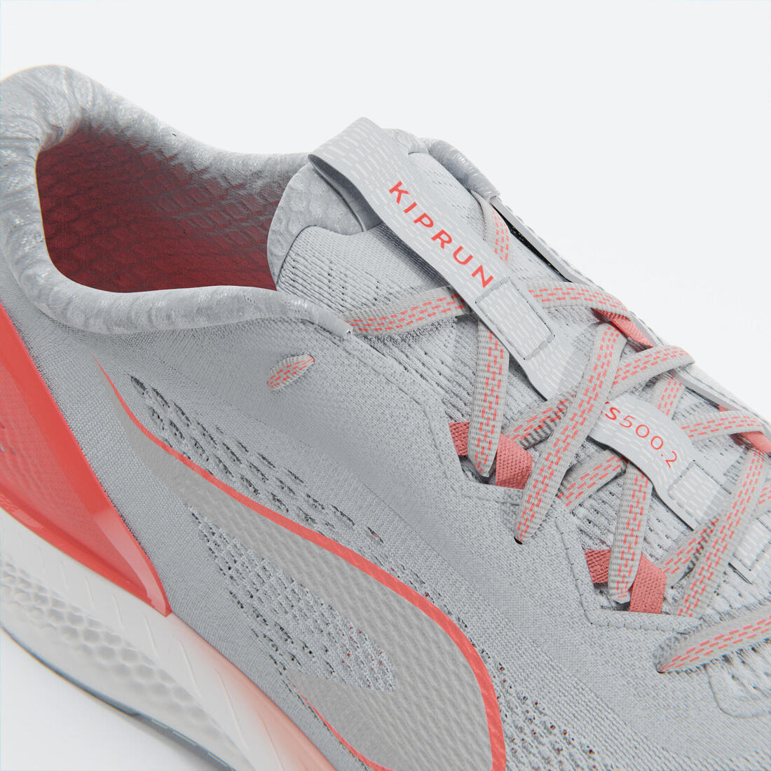 CHAUSSURE DE RUNNING FEMME KIPRUN KS 500 2 GRIS ET CORAIL