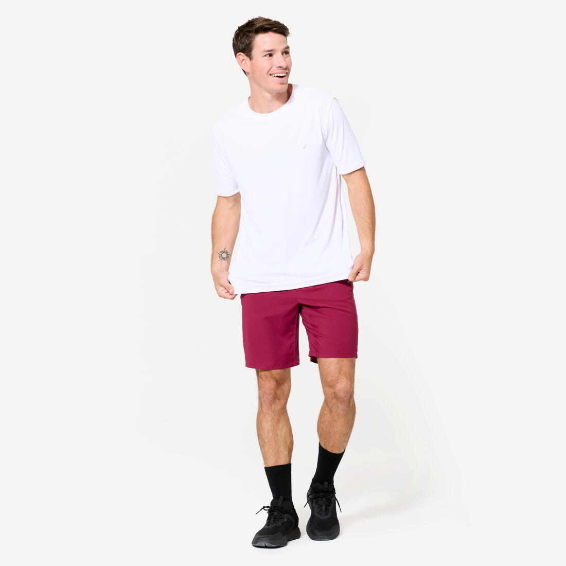 Short de fitness avec poches zippées