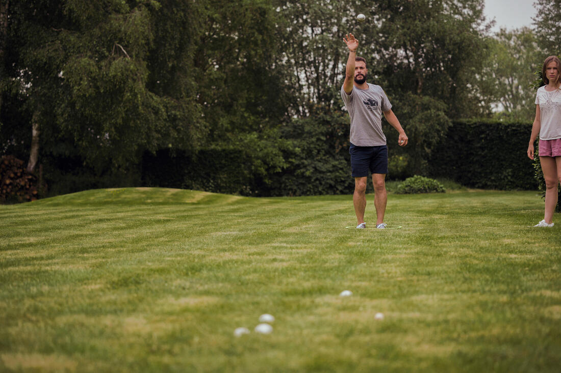 Jeu de 3 boules de pétanque 100 loisir lisses