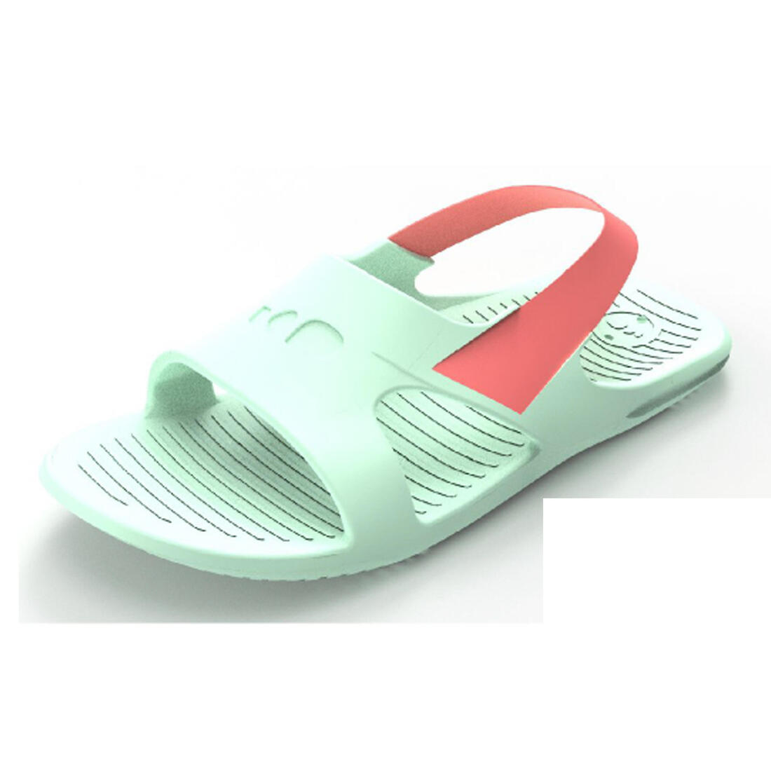 Chaussure sandale piscine enfant slap 100 basic menthe