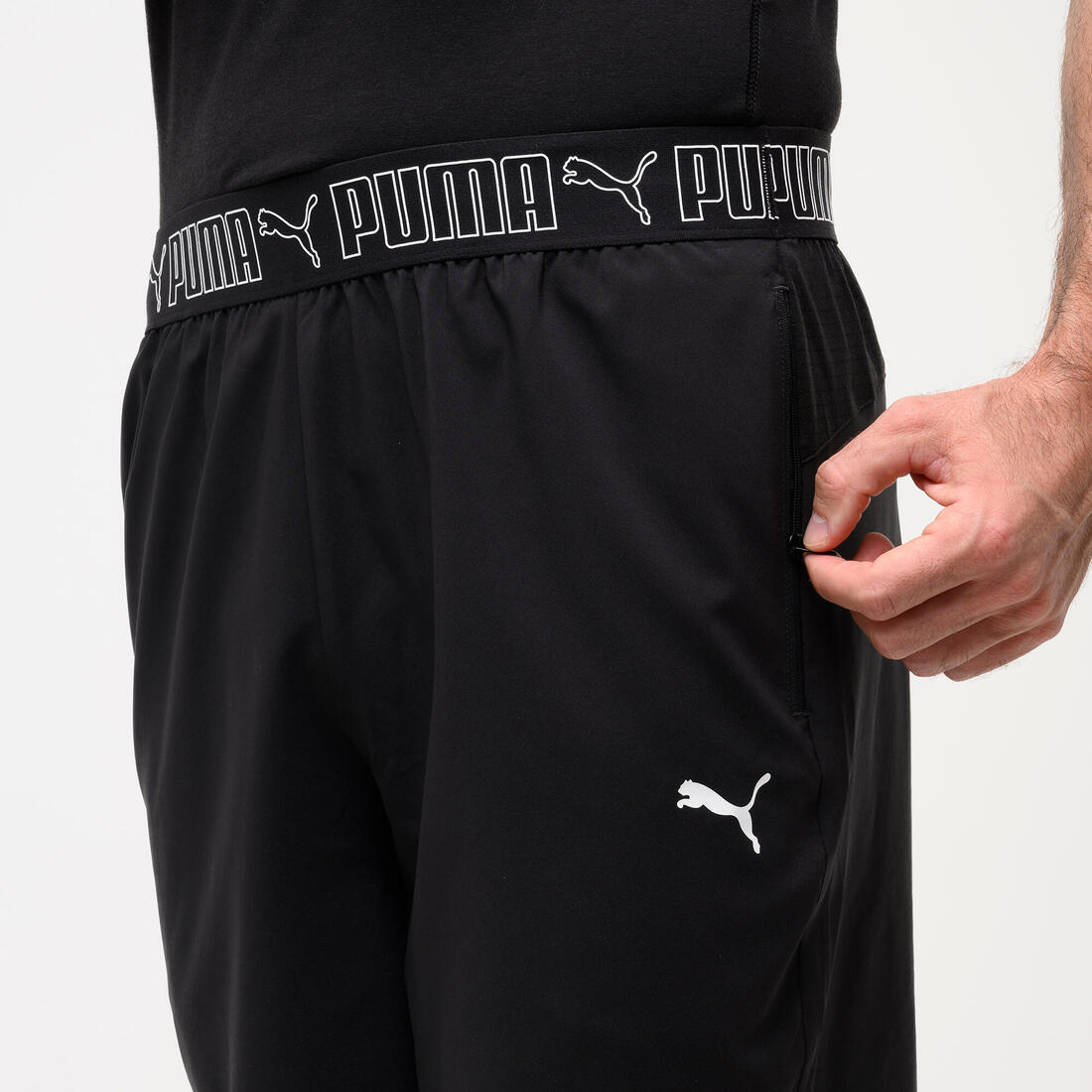 Short active homme, noir