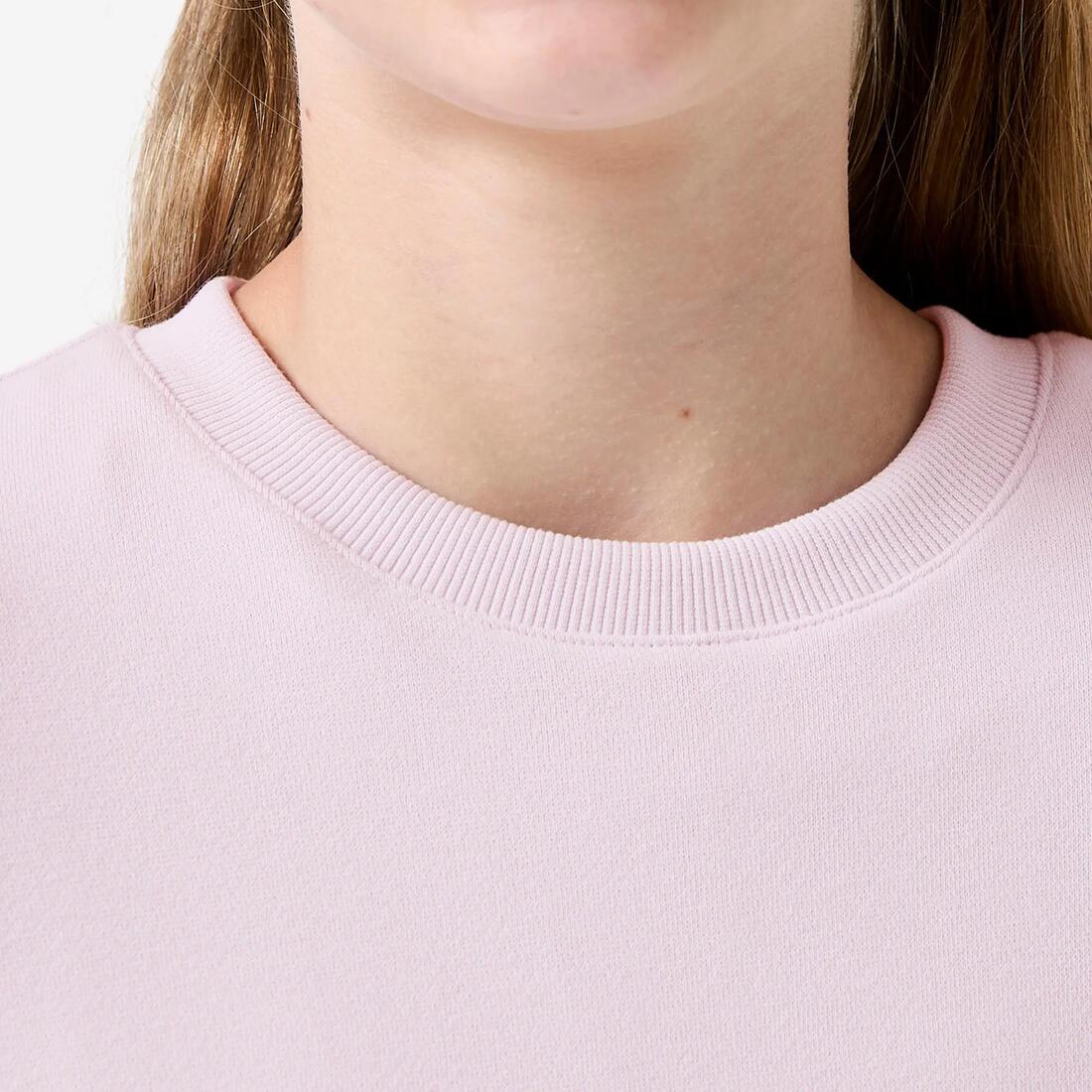 Survêtement french terry respirant fille, rose et