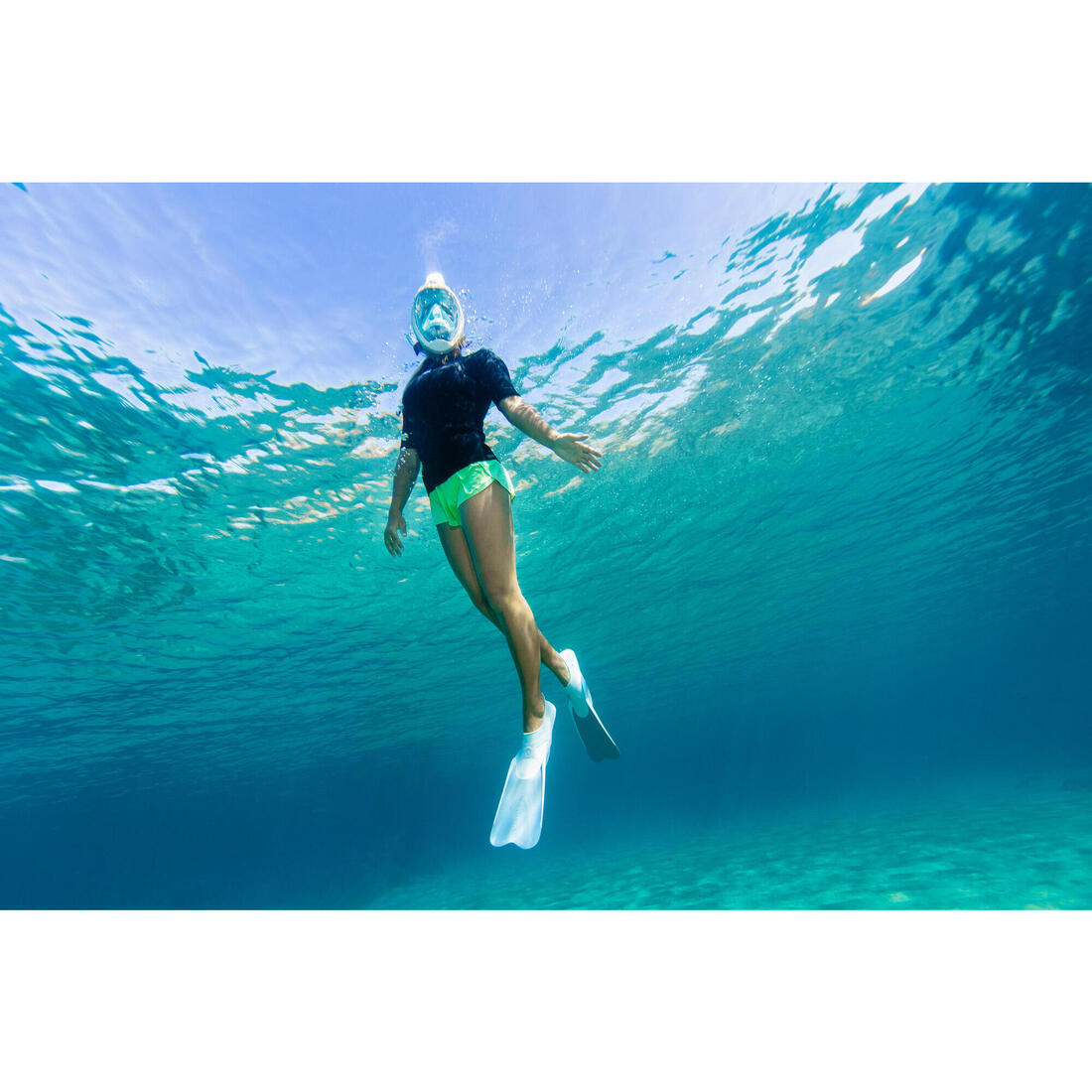 Palmes plongée et snorkeling - FF 100 courtes